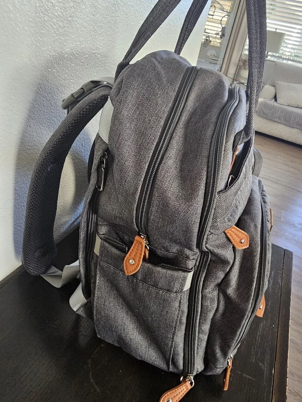 BabbleRoo Original Diaper Bag Backpack Style26L Hands Free.